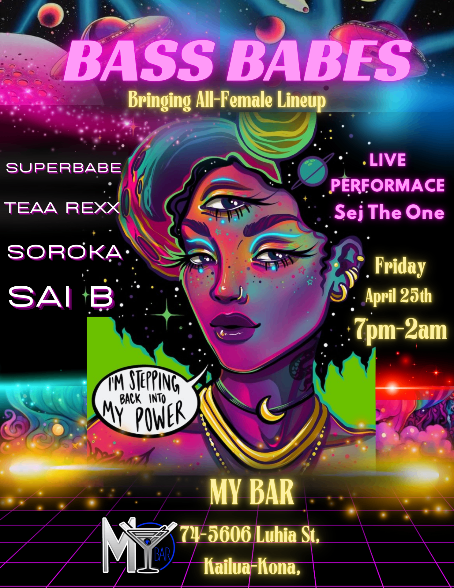 Bass Babes April 25th at My Bar flyer